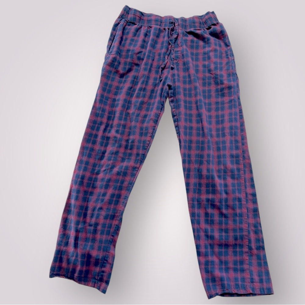 🟢5/$25  London Fog Plaid Pajamas Bottoms Pants L
